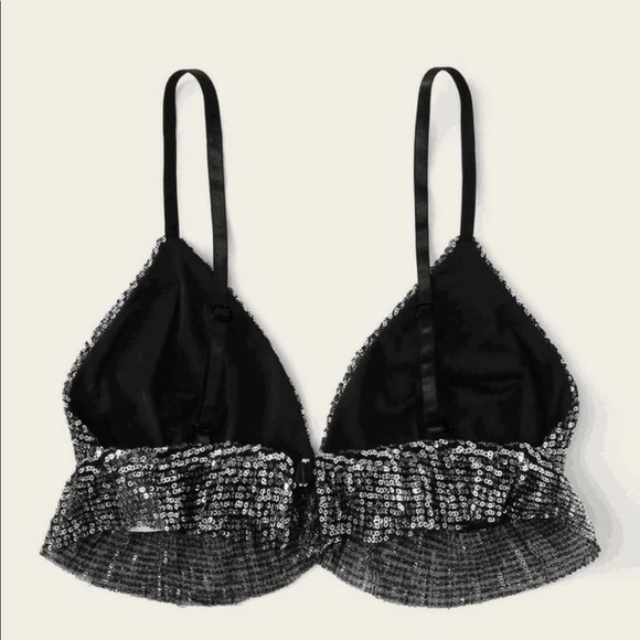 Sequin Ruffle Hem Top - Picture 2 of 3